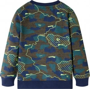 vidaXL Bluza dziecięca, ciemne khaki melanż, 140 2