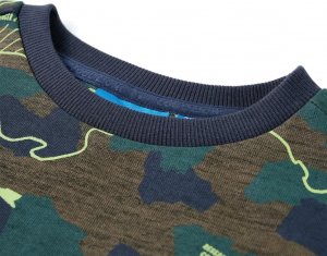 vidaXL Bluza dziecięca, ciemne khaki melanż, 140 3