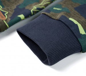 vidaXL Bluza dziecięca, ciemne khaki melanż, 140 5