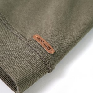 vidaXL Bluza dziecięca z kapturem, khaki, 116 4