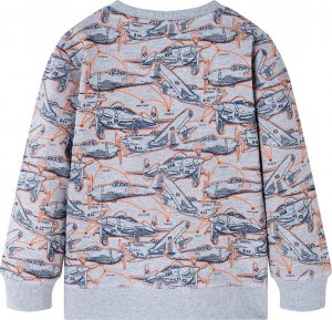 vidaXL Bluza dziecięca, szary melanż, 140 2