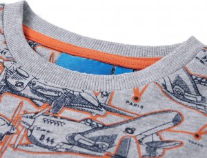 vidaXL Bluza dziecięca, szary melanż, 140 3