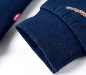 vidaXL Bluza dziecięca, granatowa, 104 5