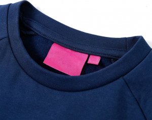 vidaXL Bluza dziecięca, granatowa, 128 3