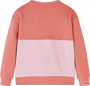 vidaXL Bluza dziecięca z blokami kolorów, różowa, 140 2