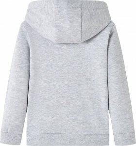 vidaXL Bluza dziecięca z kapturem, szary melanż i pomarańcz, 128 2