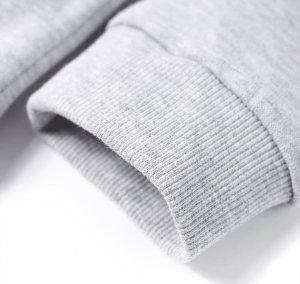 vidaXL Bluza dziecięca z kapturem, szary melanż i pomarańcz, 128 5