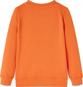 vidaXL Bluza dziecięca, ciemnopomarańczowa, 128 2