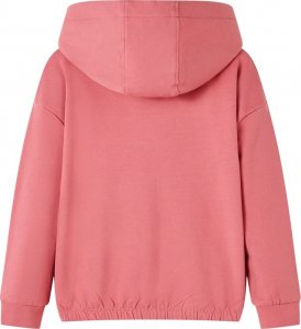 vidaXL Bluza dziecięca z kapturem, stary róż, 128 2