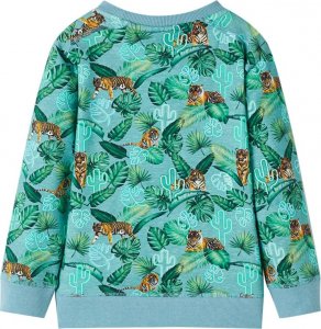 vidaXL Bluza dziecięca, jasnozielony melanż, 104 2