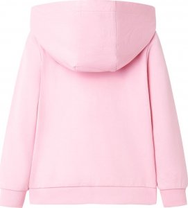 vidaXL Bluza dziecięca z kapturem i zapięciem na zamek, różowa, 104 2