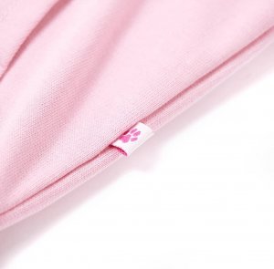 vidaXL Bluza dziecięca z kapturem i zapięciem na zamek, różowa, 104 6