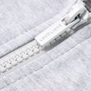 vidaXL Bluza dziecięca z kapturem i suwakiem, szara, 92 4