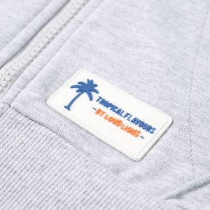 vidaXL Bluza dziecięca z kapturem i suwakiem, szara, 92 6