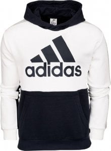 Adidas Bluza dla dzieci adidas Colorblock Fleece biało-granatowa HC5659 116cm 1