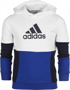 Adidas Bluza dla dzieci adidas Colourblock Hoodie biało-niebieska HG6826 140cm 1