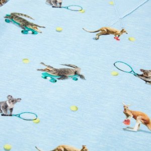 vidaXL Bluza dziecięca, jasnoniebieski melanż, 116 4