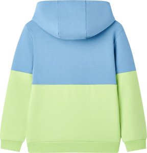 vidaXL Bluza dziecięca z kapturem, niebieski i pastelowy żółty, 92 2