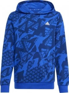 Adidas Bluza dla dzieci adidas Essentials Allover Print HD niebieska IS2555 140cm 1