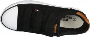 American Club Tenisówki młodzieżowe American Club czarne DLH-80BL 38 5