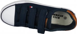 American Club Tenisówki młodzieżowe American Club czarne DLH-80NA 39 5