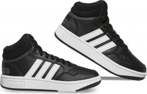 Adidas Buty dla dzieci adidas Hoops Mid czarne GW0402 35,5 1