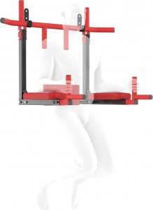 UnderFit Drążek i poręcze 2w1 do ściany lub drabinki UNDERFIT 6