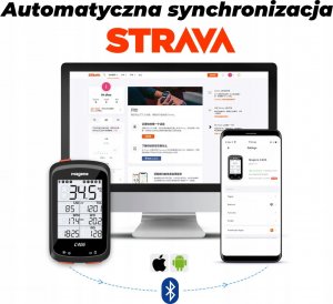 Magene Licznik rowerowy Magene C406 czarny z uchwytem 21