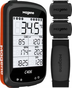 Magene Licznik rowerowy Magene C406 czarny z uchwytem 24