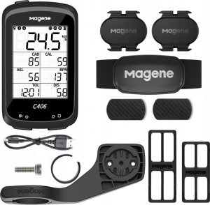 Magene Licznik rowerowy Magene C406 czarny z uchwytem 35