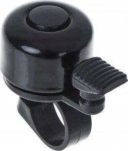 KIK L-BRNO Dzwonek rowerowy głośny metalowy na rower czarny 2