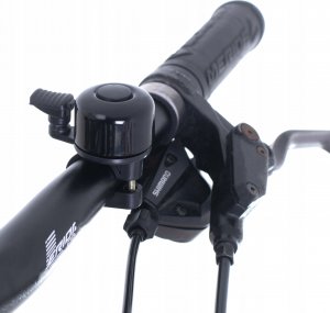 KIK L-BRNO Dzwonek rowerowy głośny metalowy na rower czarny 4