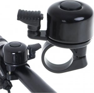 KIK L-BRNO Dzwonek rowerowy głośny metalowy na rower czarny 6