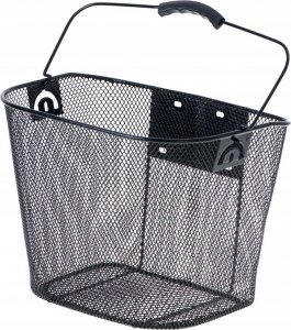 KIK Kosz rowerowy koszyk przedni metalowy click na kliknięcie 10