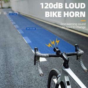 RockBros Dzwonek rowerowy Rockbros 34210002001 elektroniczny - czarny 4