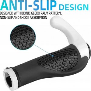 RockBros Zestaw gripów rączek rowerowych z rogami antypoślizgowe - biały ROCKBROS 2