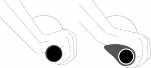 RockBros Gripy chwyty rowerowe ergonomiczne śr. 22mm szare ROCKBROS 3