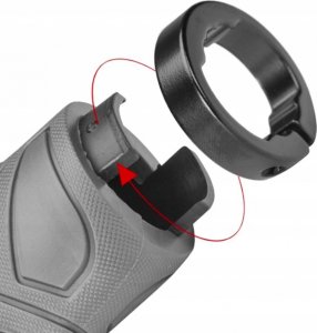 RockBros Gripy chwyty rowerowe ergonomiczne śr. 22mm szare ROCKBROS 5