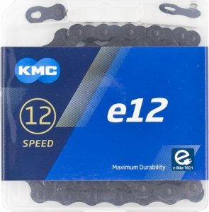 KMC Łańcuch KMC E12 Black Tech, 12-rzędowy, E-bike, 130 ogniw, Box 2