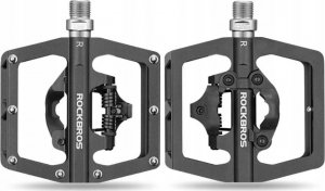 RockBros Zestaw pedałów rowerowych MTB z zatrzaskami SPD Shimano - czarne ROCKBROS 2
