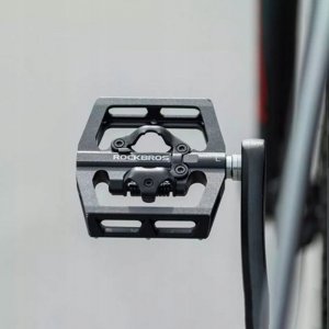 RockBros Zestaw pedałów rowerowych MTB z zatrzaskami SPD Shimano - czarne ROCKBROS 9