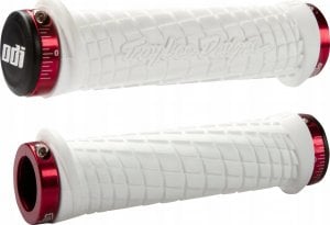 ODI Vairo rankenėlės ODI Troy Lee Designs Signature MTB Lock-On Baltas w/ Raudona Clamps 1