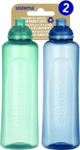 Sistema Sistema Plastics Trinkflaschen Swift recyceltes PP 2x 480ml 1 Stück 1