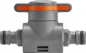 Gardena Gardena Coupling with Flow-Control Valve, valve, Drip irrigation system, Plastic, Grey, Orange, Male/Male, 1 pc(s) 3