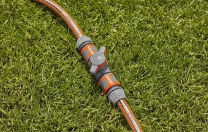 Gardena Gardena Coupling with Flow-Control Valve, valve, Drip irrigation system, Plastic, Grey, Orange, Male/Male, 1 pc(s) 8