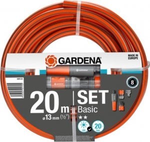 Gardena Watering hose 13mm (1/2") 20 m. GARDENA Basic, Set: 1 x 18300, 1 x 18213, 1 x 18215 1