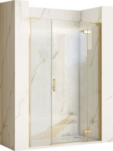 Rea Drzwi prysznicowe Rea Hugo 110 Złote Szczotkowane 1