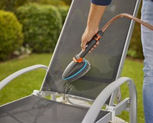 Gardena GARDENA Cleansystem Hand Brush M soft, with hose connection, for cleaning smaller areas Hand Brush 18842-20 Gardena Combisystem 3