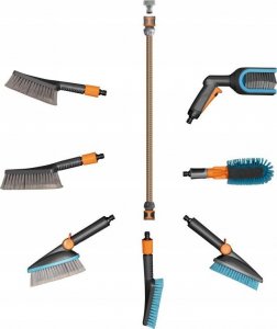 Gardena GARDENA Cleansystem Hand Brush M soft, with hose connection, for cleaning smaller areas Hand Brush 18842-20 Gardena Combisystem 8
