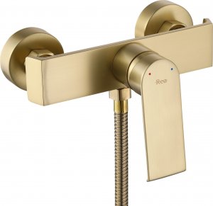 Bateria prysznicowa Rea Bateria prysznicowa REA Hass Złota Szczotkowana Brush Gold 2